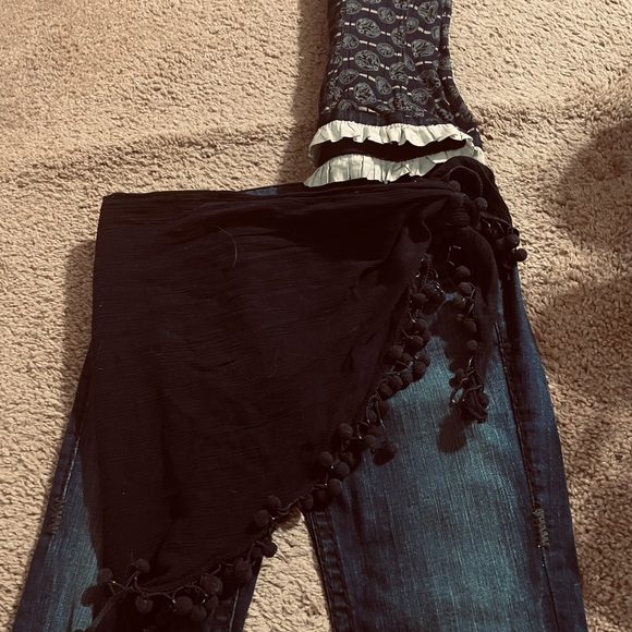 Ongossamer size medium corset tank blue and white trimmed with white lace! - Picture 2 of 4